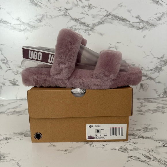 UGG Oh Yeah Slides Slippers Sandals Lavender Purple - Picture 7 of 8